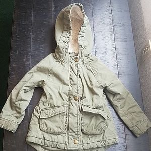 Girls Olive Green Utility Jacket 5T